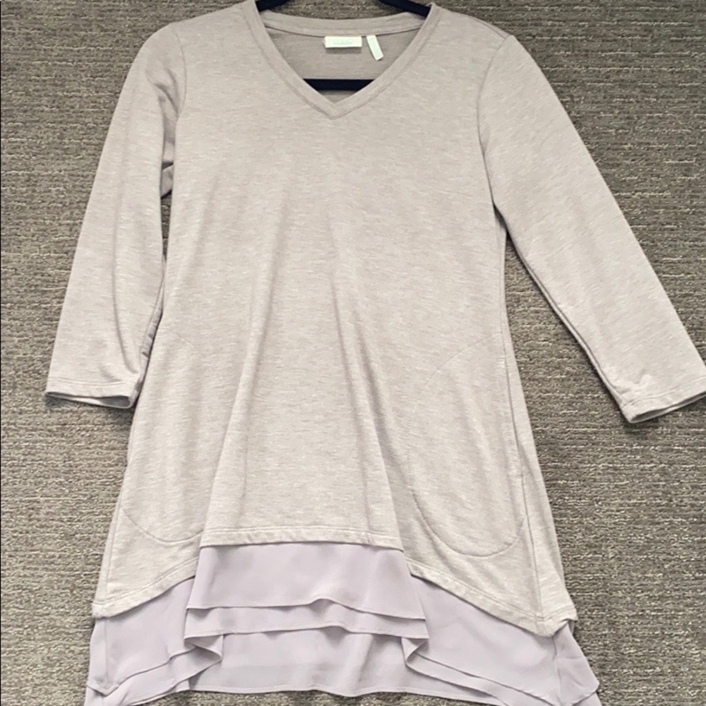 LOGO by Lori Goldstein asymmetrical hem top